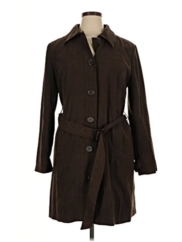 JM Collection Trenchcoat (view 1)