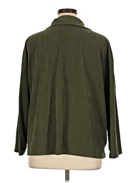 Shein Curve Long Sleeve Button-Down Shirt (view 2)