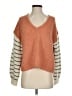 Madewell Color Block Orange Pullover Sweater Size S - photo 1
