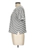 Max Studio Stripes Ivory Short Sleeve Top Size L - photo 5