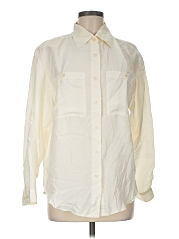Jonathan Martin Long Sleeve Silk Top (view 1)