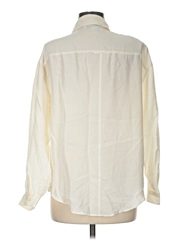 Jonathan Martin Long Sleeve Silk Top (view 2)