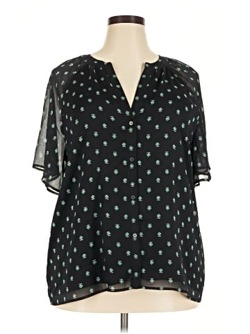 Ann Taylor Short Sleeve Blouse (view 1)