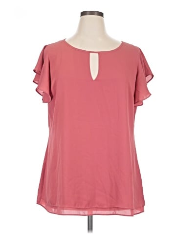 City Chic Short Sleeve Blouse (view 1)