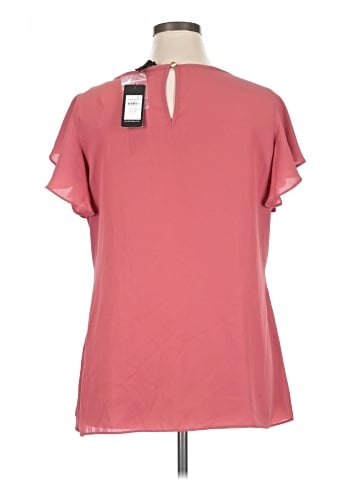 City Chic Short Sleeve Blouse (view 2)