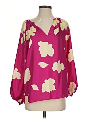 Theory 3/4 Sleeve Silk Top (view 1)