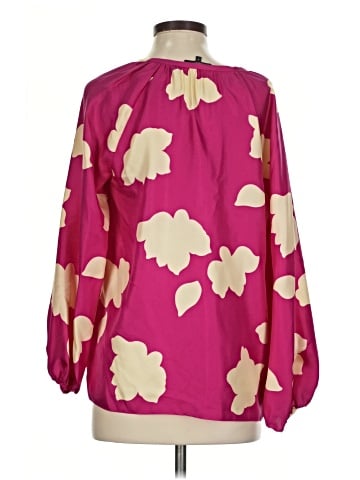 Theory 3/4 Sleeve Silk Top (view 2)