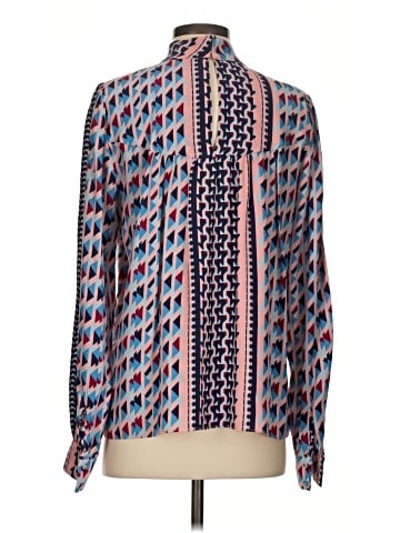 Parker Long Sleeve Silk Top (view 2)