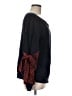 Clu 100% Cotton Solid Animal Print Red Blue Sweatshirt Size M - photo 4