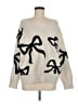 Express Hearts Silver Pullover Sweater Size M (estimated) - photo 1