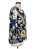 Chico's Floral Blue Long Sleeve Blouse Size Lg Petite - photo 4