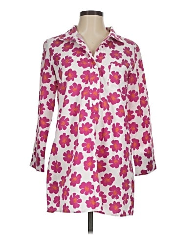 Sara Campbell 3/4 Sleeve Button-Down Shirt (view 1)