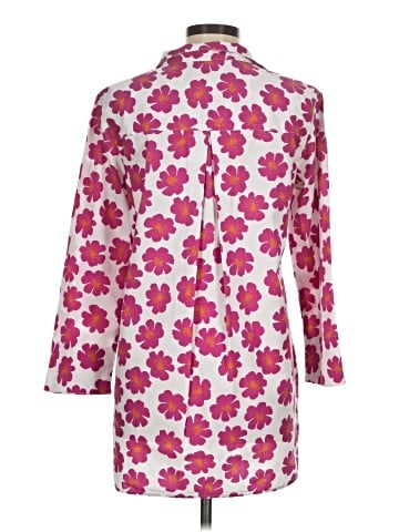 Sara Campbell 3/4 Sleeve Button-Down Shirt (view 2)
