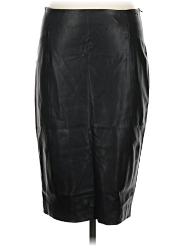 Zara Basic Faux Leather Skirt (view 1)