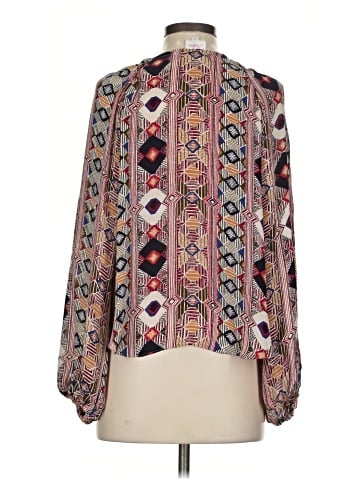 Parker Long Sleeve Silk Top (view 2)