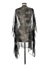 Soft Surroundings 100% Polyester Gray Poncho One size - photo 2