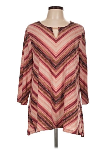 JM Collection Long Sleeve Blouse (view 1)