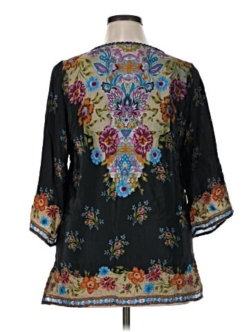 Tolani 3/4 Sleeve Blouse (view 2)