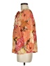 DR2 100% Polyester Floral Graphic Orange 3/4 Sleeve Blouse Size M - photo 5