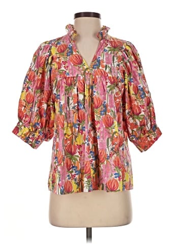 Entro 3/4 Sleeve Blouse (view 1)