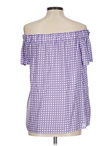 Eva Mendes by New York & Company Short Sleeve Blouse (view 2)