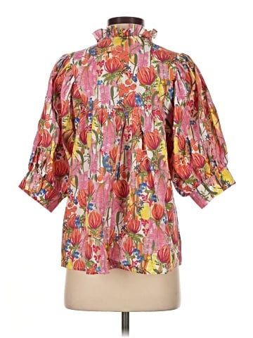 Entro 3/4 Sleeve Blouse (view 2)