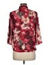 c.b. collections 100% Polyester Floral Red 3/4 Sleeve Blouse Size M (petite) - photo 2