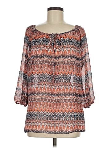 Max Studio 3/4 Sleeve Blouse (view 1)