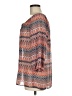 Max Studio 100% Polyester Aztec Or Tribal Print Chevron-herringbone Graphic Orange 3/4 Sleeve Blouse Size M - photo 5