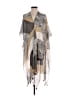 2 Chic 100% Polyester Gray Tan Kimono One size - photo 1