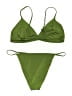 Parade Solid Green Two Piece Swimsuit Size 2X - photo 2