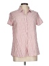 Max Studio Stripes Pink Short Sleeve Blouse Size L - photo 1