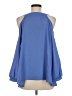 Three Eighty Two 100% Polyester Blue 3/4 Sleeve Blouse Size M - photo 2