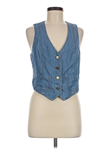 Sigrid Olsen Denim Vest (view 1)