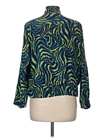 Amanda Uprichard Long Sleeve Silk Top (view 2)