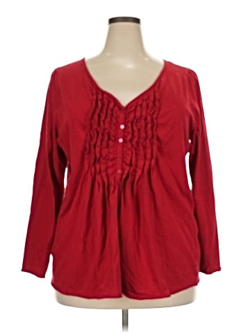 Lane Bryant Outlet Long Sleeve Blouse (view 1)