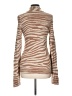 Express Animal Print Brown Turtleneck Sweater Size L - photo 2
