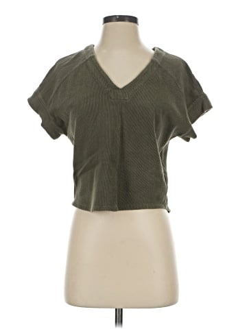 Madewell Ottoman Jacquard V-Neck Boxy Top (view 1)