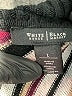 White House Black Market Stripes Red Black Pullover Sweater Size L - photo 7