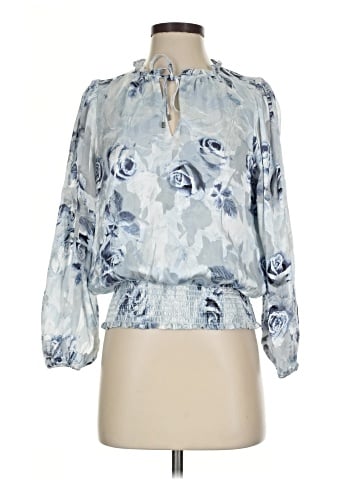 White House Black Market 3/4 Sleeve Blouse (view 1)