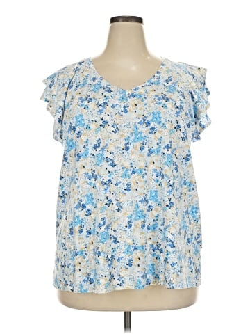 LC Lauren Conrad Short Sleeve Blouse (view 1)