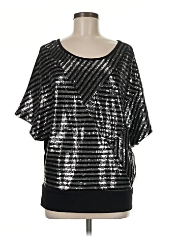 NY Collection Short Sleeve Blouse (view 1)