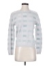 Amour Vert 100% Wool Checkered-gingham Silver Wool Pullover Sweater Size XS - photo 1