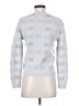 Amour Vert 100% Wool Checkered-gingham Silver Wool Pullover Sweater Size XS - photo 2