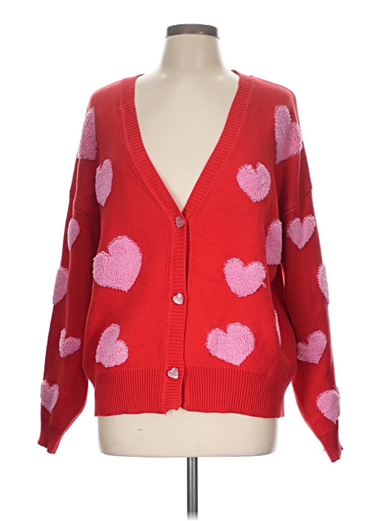 Pre-owned 32 Degrees Cardigan Sweater In Red