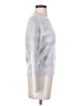 Amour Vert 100% Wool Checkered-gingham Silver Wool Pullover Sweater Size XS - photo 4