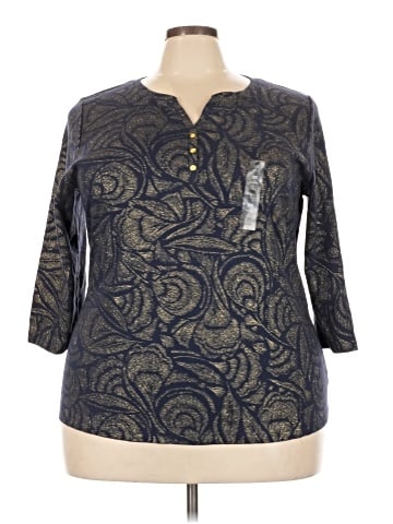 Karen Scott 3/4 Sleeve T-Shirt (view 1)