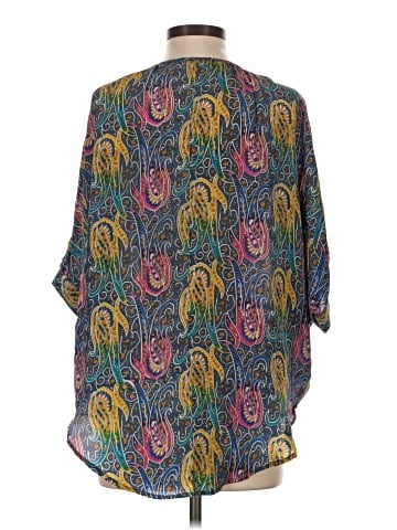 Tolani 3/4 Sleeve Silk Top (view 2)