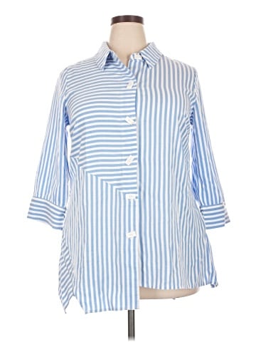 Soft Surroundings 3/4 Sleeve Button-Down Shirt (view 1)