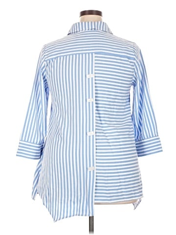 Soft Surroundings 3/4 Sleeve Button-Down Shirt (view 2)
